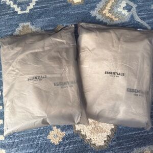 Fear of god essentials 2 Pack light and dark oatmeal NWT + original bags